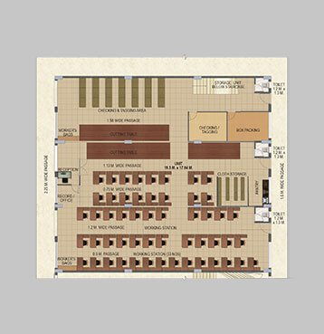 gala bldg E6 triple gala interior section plan