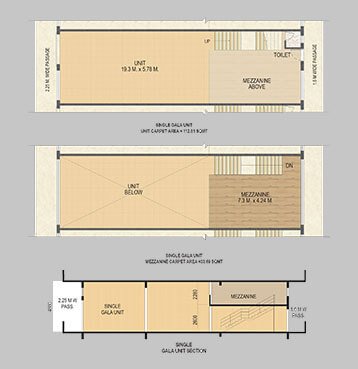 gala bldg E6 unit plan area 